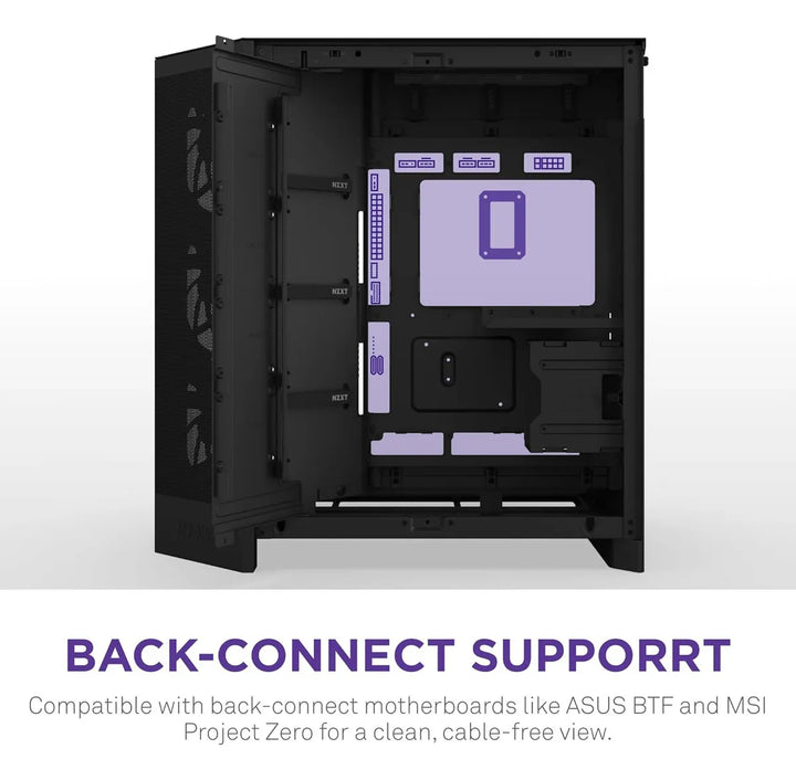 Nzxt H9 Flow (2025) Large Dual-chamber Atx Mid-tower Ai...