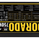 Fuente De Poder Gamer Aerocool Dorado 750w 80 Gold Argb Color Negro