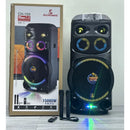 Parlante Cabina 15 Pulgadas 2 Mic Inalambricos 100w Ch-150 Negr