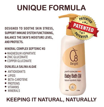 O8 Oeight Aceite De Baño Para Bebés Forte Ingredientes Ac.