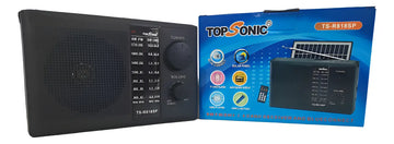 Radio Bluetooth Panel Solar Recargable Fm Am Sw Entrada Usb
