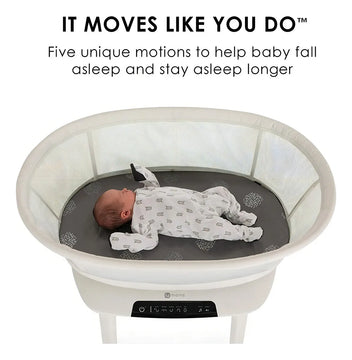 4moms Mamaroo Sueño Cuna, Moisés Del Bebé Bluetooth Y Mueble Color Blanco