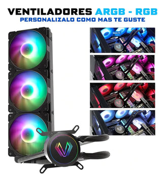 Enfriamiento Liquido Pc 360 Mm Argb Lga 1700 Am5 1200 Negro