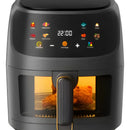 Freidora De Aire 10lts Antiadherente Digital 2400w Airfryer Negro