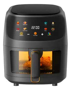 Freidora De Aire 10lts Antiadherente Digital 2400w Airfryer Negro