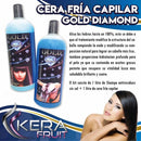 Cera Fría Capilar Gold Diamond (cabellos Crespos) + Shampo