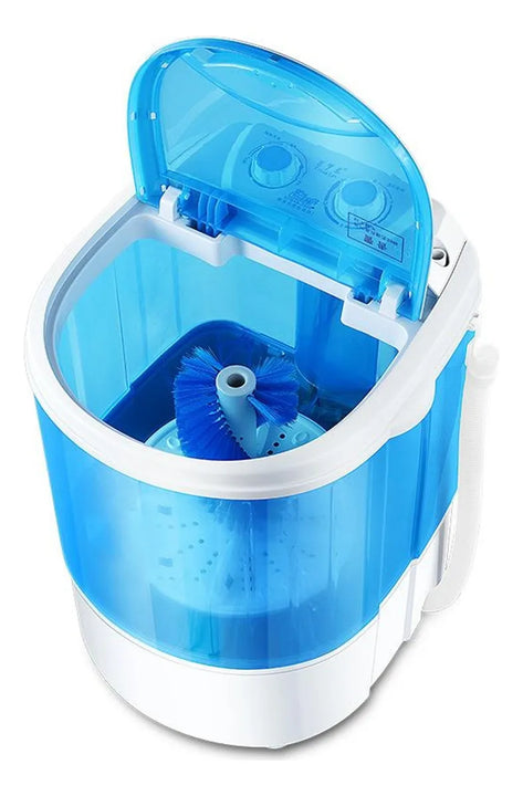 Mini Lavadora Portátil, Semiautomática Ropa Pequeña, Tennis Azul Claro
