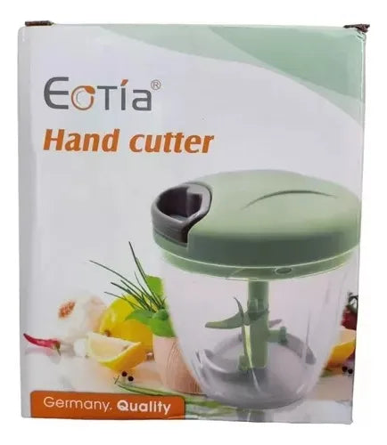 Set Utensilio Maquina Picadora Extractor Verduras Manual Blanco