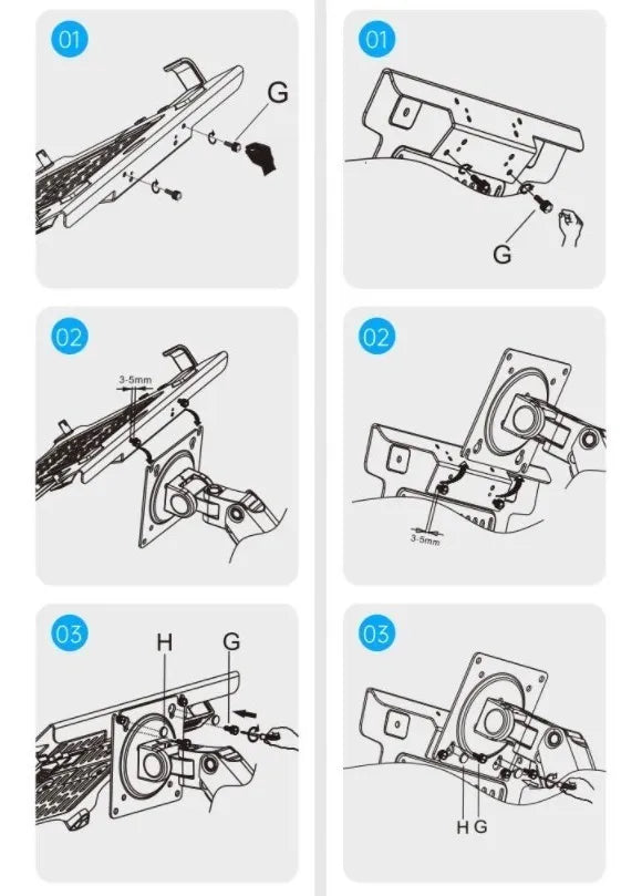 Bandeja Para Portatil De Adaptacion Vesa Universal Negro