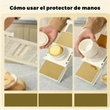 Mandolina Multifuncional Cortador Verduras Rallador Queso Blanco