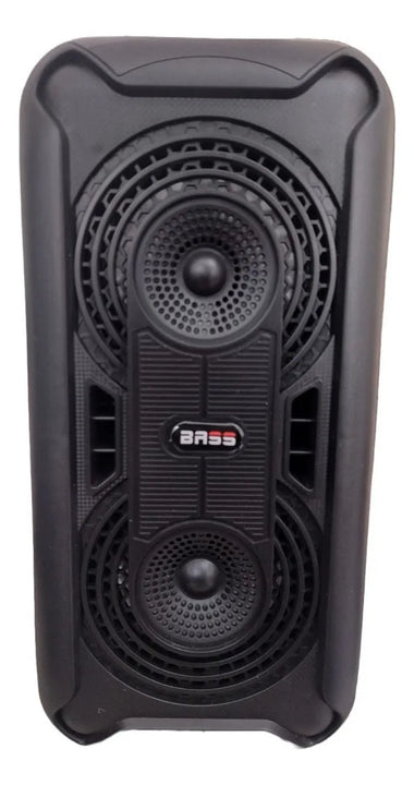 Parlante Portátil Cabina Bocina Fm Usb Micrófono Altavoz Negro