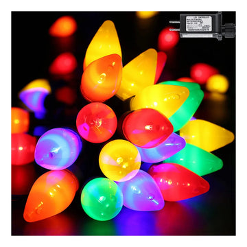 Guirnalda De Luces Navideñas C7 50 Luces Led De 24 Pi...