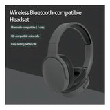 Auriculares Estéreo Envolventes Macaroon P2961 Genérica Color Negro