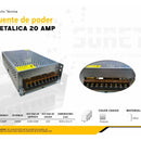 Fuente De Poder Metálica 12v 20 Amp Plateado