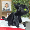 Furia Nocturna Chimuelo + Furia Luminosa Blanco Peluche Pareja Negro Y Blanco