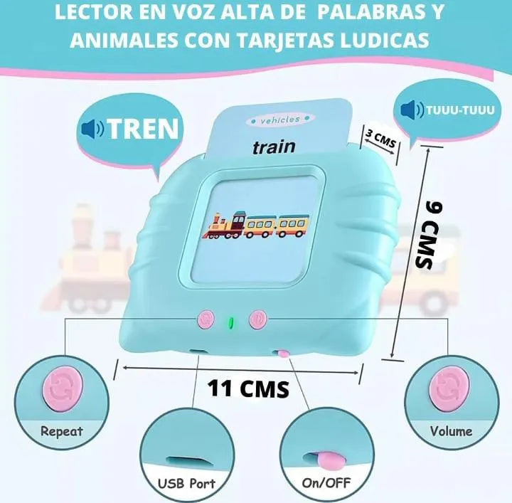 Lector Tarjetas Interactivas Educación Temprana Español-ingl Azul, Rosa