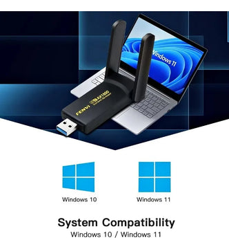Fenvi Adaptador Usb 3.0 Wifi 6 Ax1800 - Antena Externa
