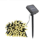Luces Navidad Solar Exteriores 22 Metros Guirnalda 200 Leds Luces Cálida