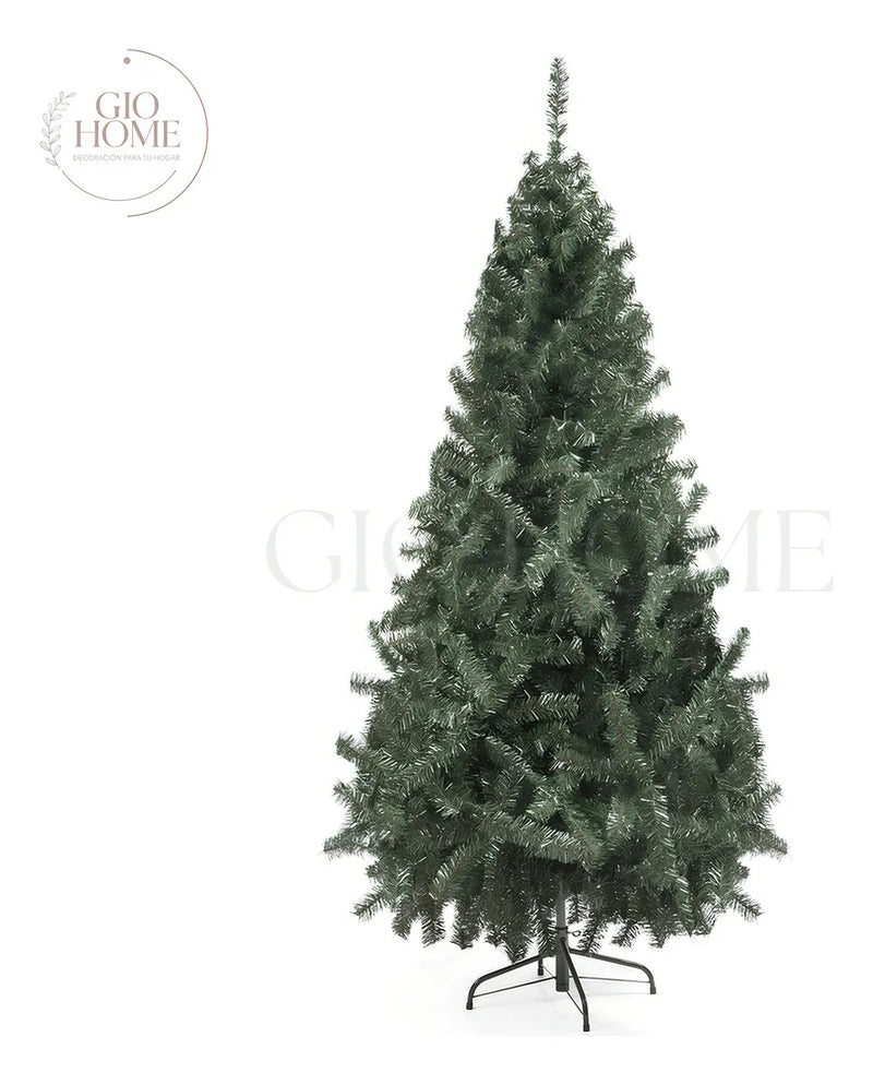 Arbol De Navidad Montañes 1.8m 466 Puntas Gio Home Pino Navideño Look Natural Base Metalica Artificial Para Decoracion Con Bolas Adornos Extensiones Cintas Bombillos Botas Campanas Luces Estrella Noel