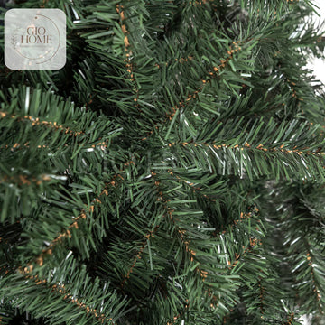 Arbol De Navidad Cascada 1.80m 643 Puntas Gio Home Pino Navideño Look Natural Base Metalica Artificial Para Decoracion Con Bolas Adornos Extension Cintas Bombillos Botas Campanas Luces Estrella Noel