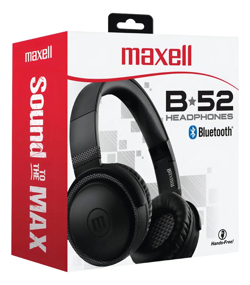 Audifono Diadema Maxell B52 Bluethoot Y Microfono - Inalambr Color Negro