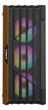 Gabinete Gamer Iceberg Wood Core 6 Ventiladores Argb Negro