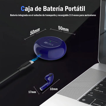 Audífonos In-ear Inalámbricos 1hora Aut119 Azul