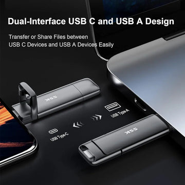 Unidad Usb Ssk De 1 Tb, Ssd Externo Usb Super Fast 550mb/s 2