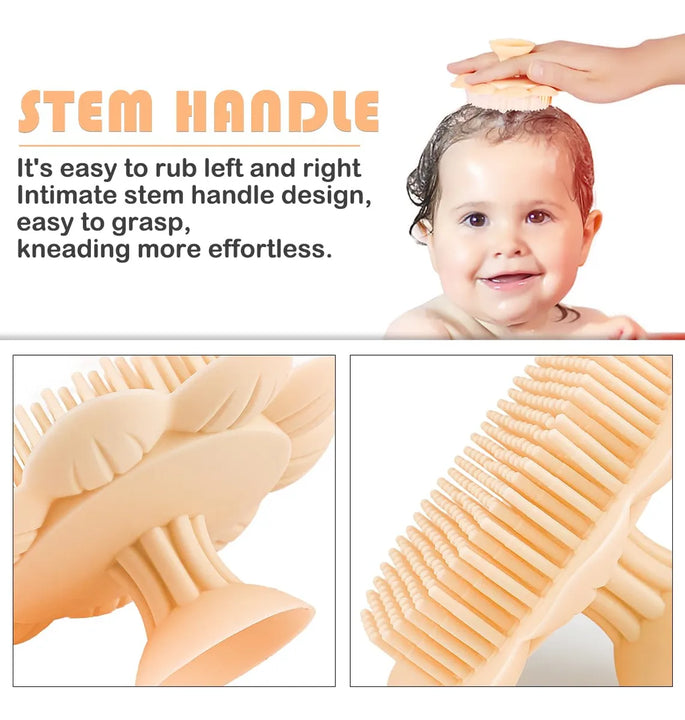 Lnq Luniqi Cepillo De Silicona Para Bano De Bebe, Cepillo Pa