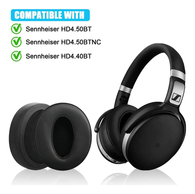 Almohadillas Para Sennheiser Hd 4.50 4.40 Hd350 Hd400s 458bt Negro