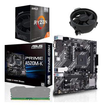 Combo Board A520m Procesador Amd Ryzen 5 5600g Ram 16gb Pc