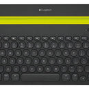Teclado Logitech QWERTY inglés US color negro
