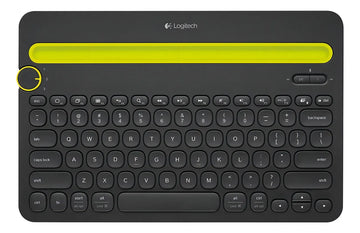 Teclado Logitech QWERTY inglés US color negro