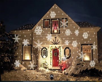 Proyector Luces Navideñas Led Unbrand Copos De