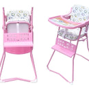 Silla Comedor Bebe Plegable Niño Y Niña Rosa