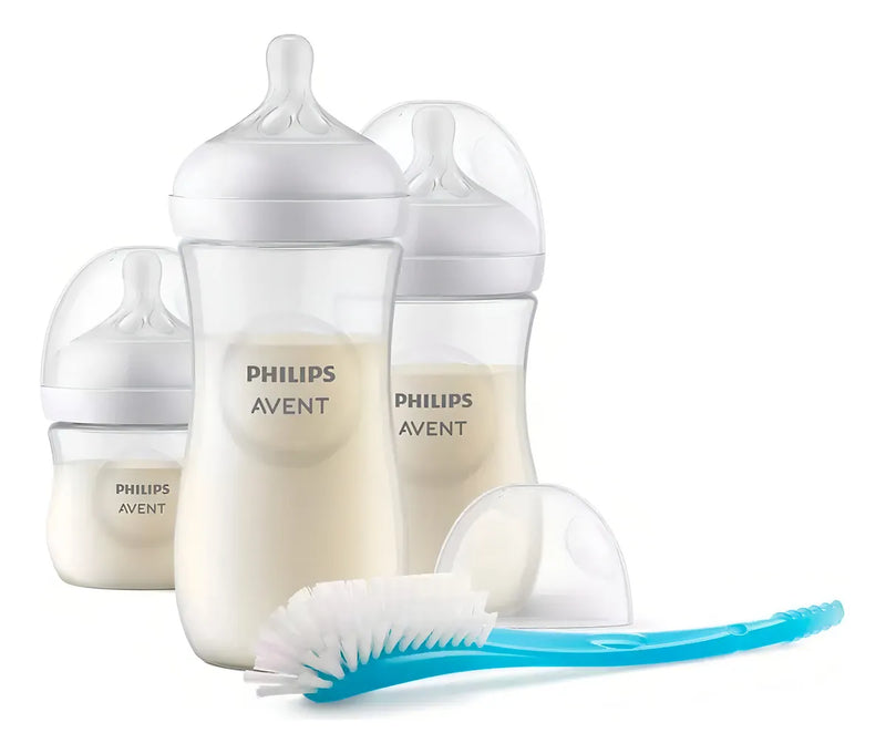 Combo Teteros 4 Piezas Philips Avent + Vaso Entrenador 5 Oz Color Transparente
