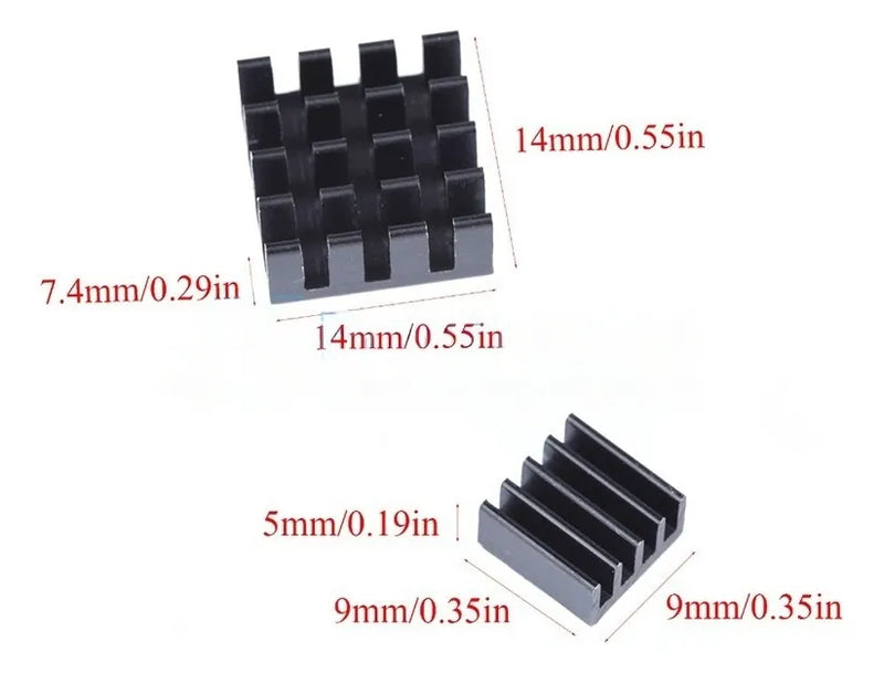 Disipadores Aluminio Para Raspberry Pi