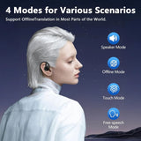 Auriculares De Traducción Ai En Tiempo Real, 164 Audífonos Color Negro