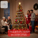 Arbol De Navidad Noruega 1.80m 338 Puntas Gio Home Pino Navideño Look Natural Base Metalica Artificial Para Decoracion Con Bolas Adornos Extension Cintas Bombillos Botas Campanas Luces Estrella Noel