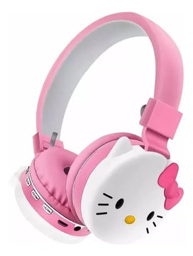 Audifonos Diadema Mario, Bluetooth, Micro Sd, Fm, Acolchada Hello Kitty