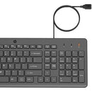 Combo Teclado Y Mouse Hp 150 Alámbrico Color Negro