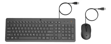 Combo Teclado Y Mouse Hp 150 Alámbrico Color Negro