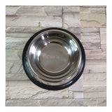 Comedero Plato Coca En Acero Inoxidable Para Perros Y Gatos Plateado