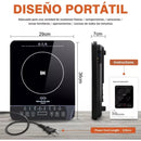 Estufa De Induccion 1 Puesto Eléctrica 9 Niveles Tacti 1000w Negro