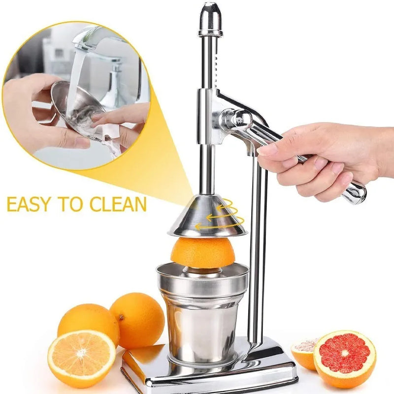 Exprimidor Frutas Zumos Manual Acero Inoxi Mini Prensador