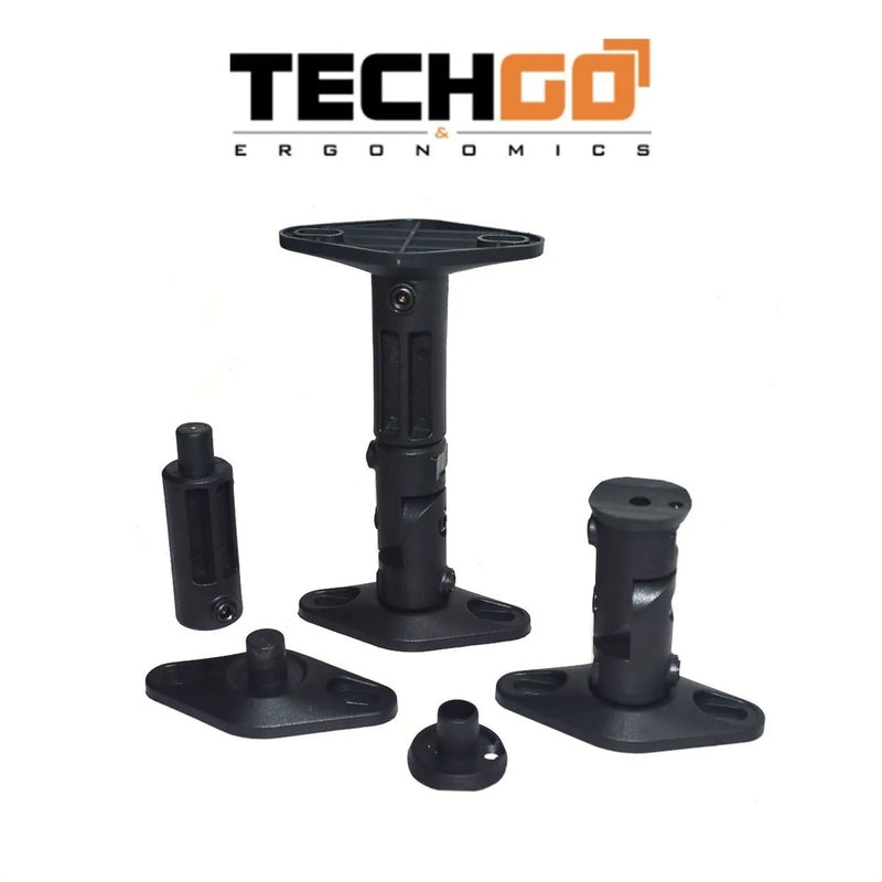 Kit Soportes Universales Altavoces Pared/techo Techgo Sps-01 Negro