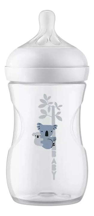 Biberon Avent Natural 3.0 Response 9oz/260ml Deco Koala Color Traslúcido