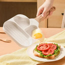 Sartén Para Huevos Fritos Forma De Corazón 3 Puestos Niños Beige