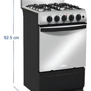 Estufa De Psio A Gas 52 Cm Inox Mabe Emc5150snx1
