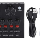 Tarjeta De Sonido V8- Mezclador De Audio,transmision En Vivo Negro